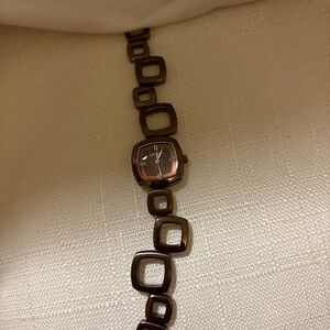 Fossil Brown Square Link Watch
